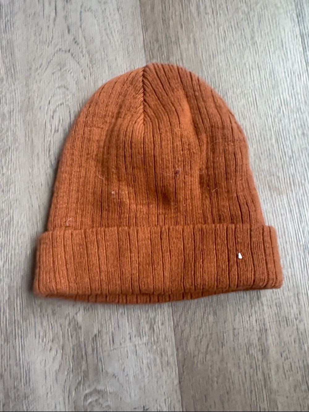 wild fable Rust Orange Ribbed Knit Beanie